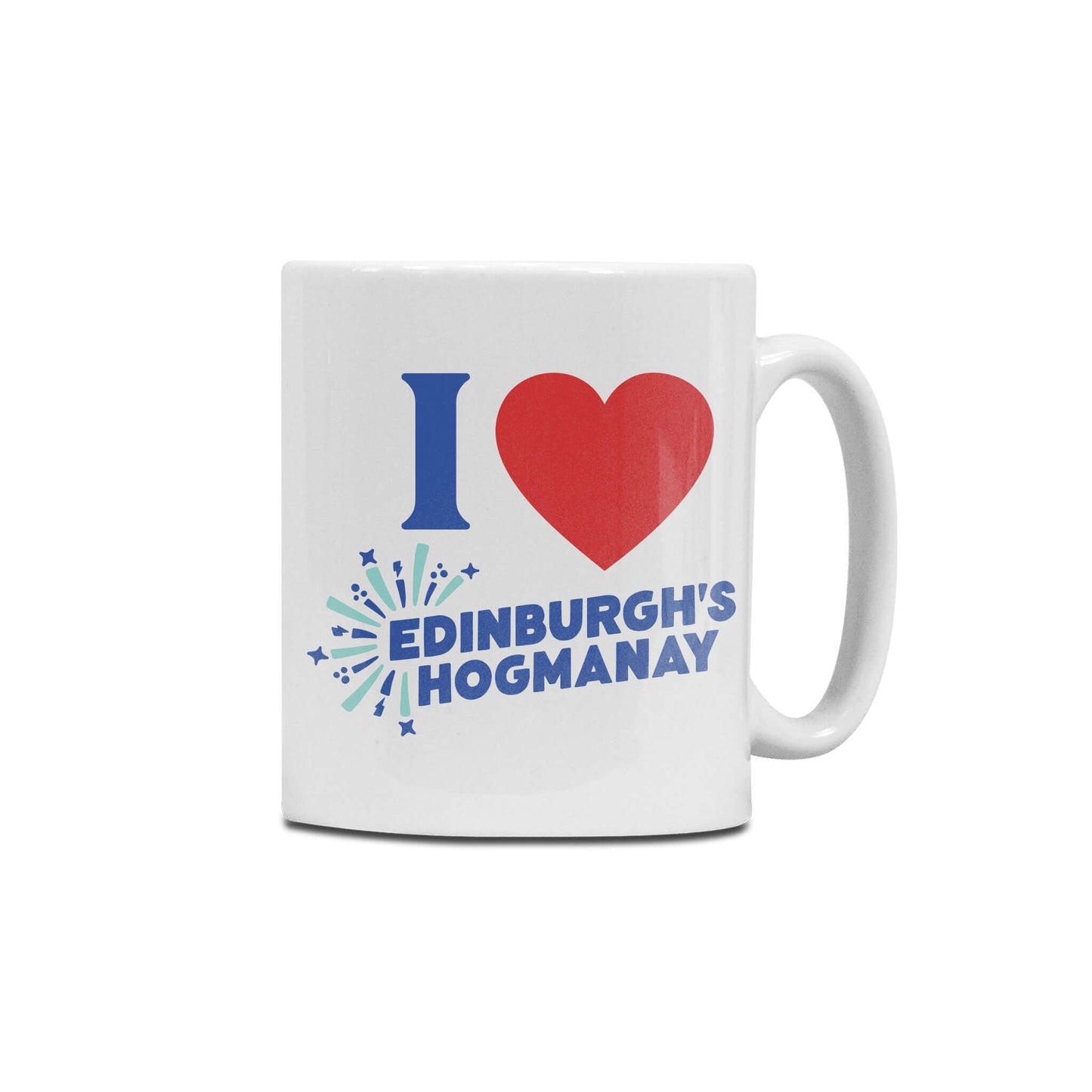 I ❤️ Edinburgh's Hogmanay Ceramic Mug - White - Edinburgh's Hogmanay