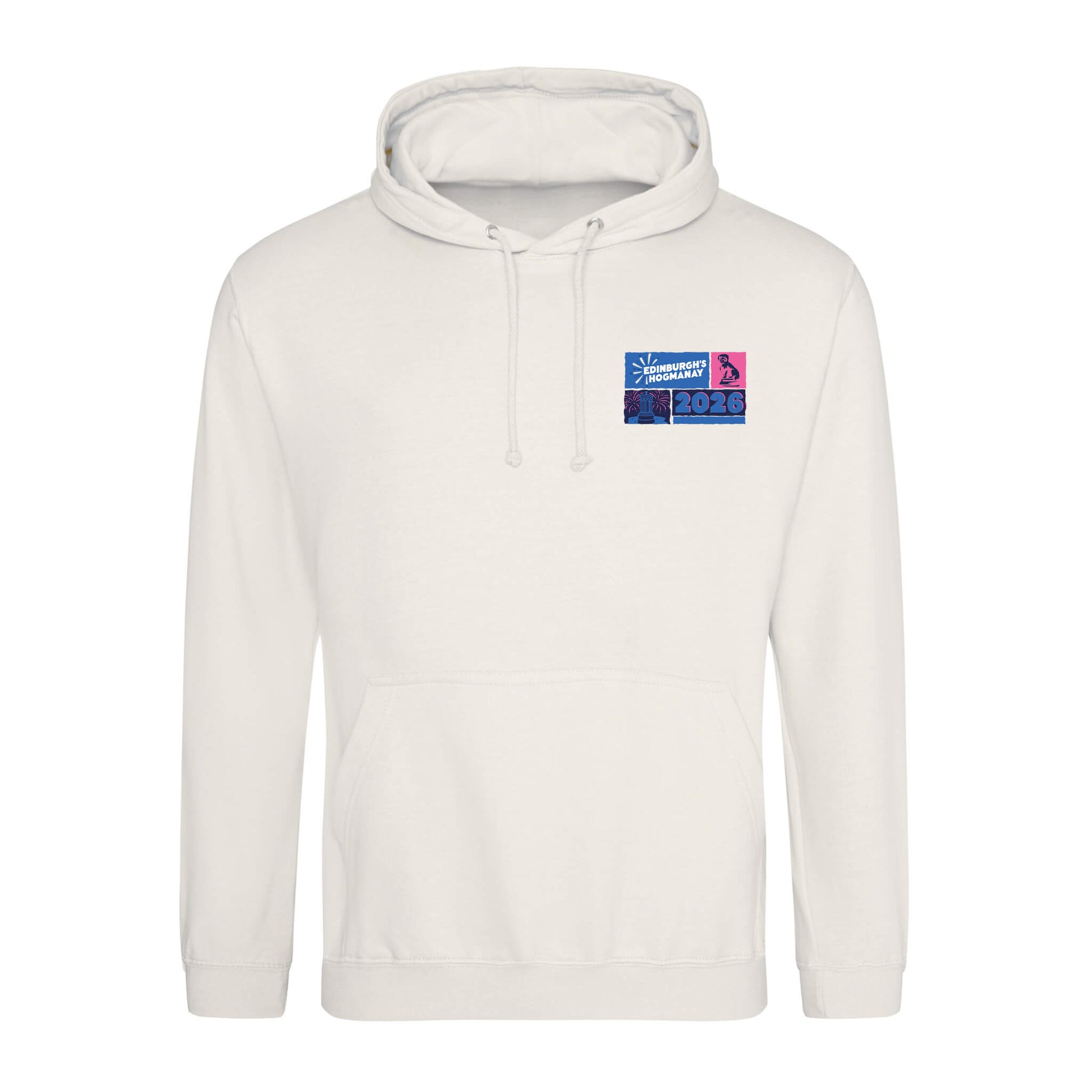 Landmark Hoodie - Vanilla Milkshake - Front - Edinburgh's Hogmanay